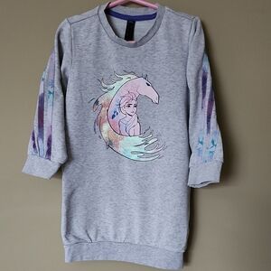 Adidas Frozen Kids Gray Sweatshirt 4-5 Years